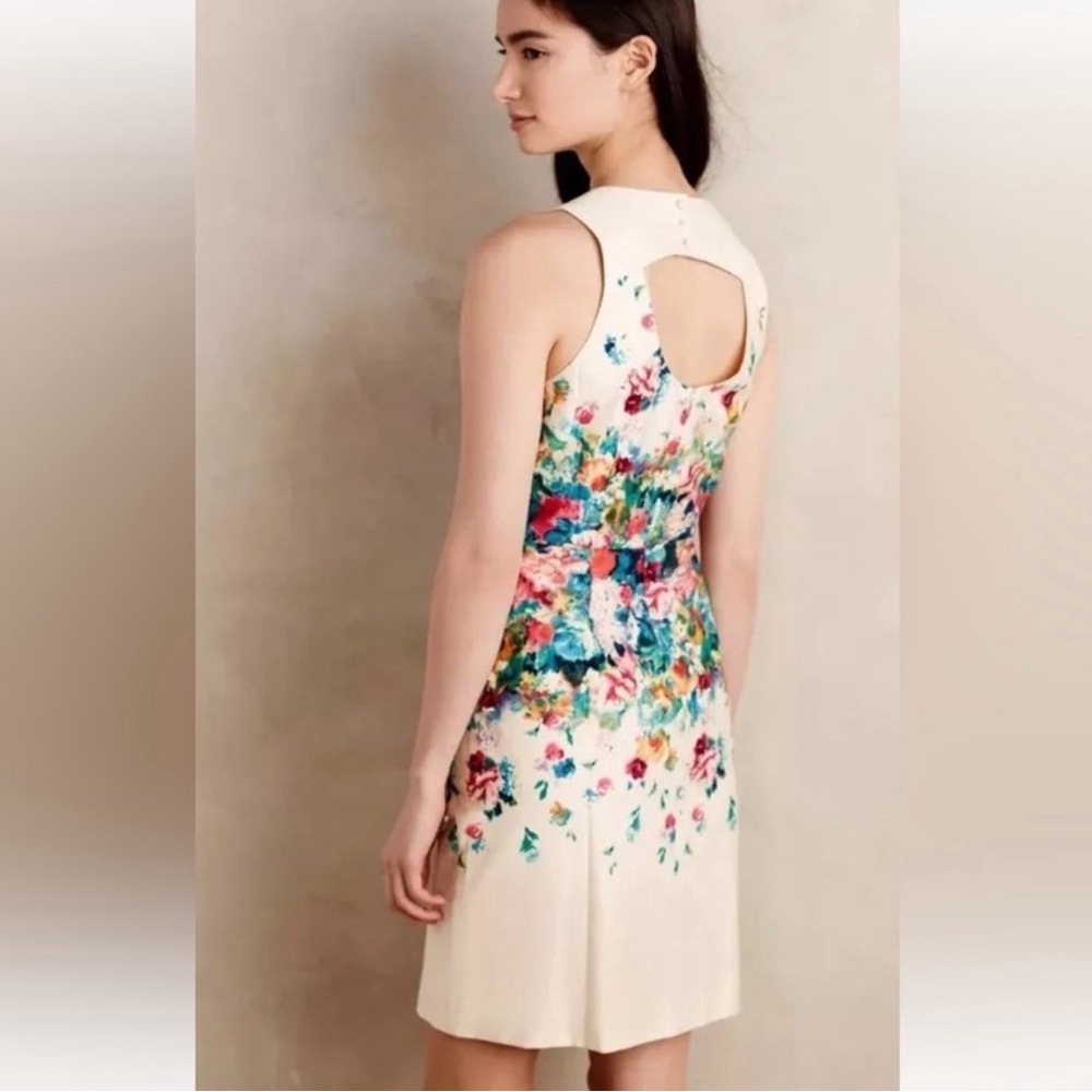 Anthropologie Tea Garden Sheath dress by Maeve size 8